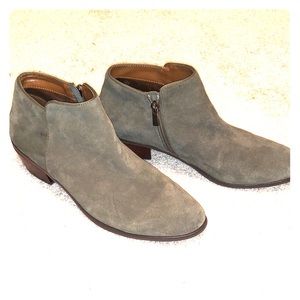 Crown Vintage Sage Green Ankle Booties - Tabitha